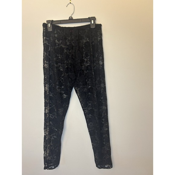 Seven Til Midnight Women Sexy Lace See Through Pants Sheer Mesh Stretchy  S/M - Picture 1 of 7